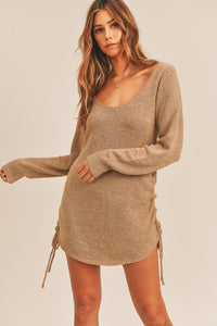 rosy knit sweater dress